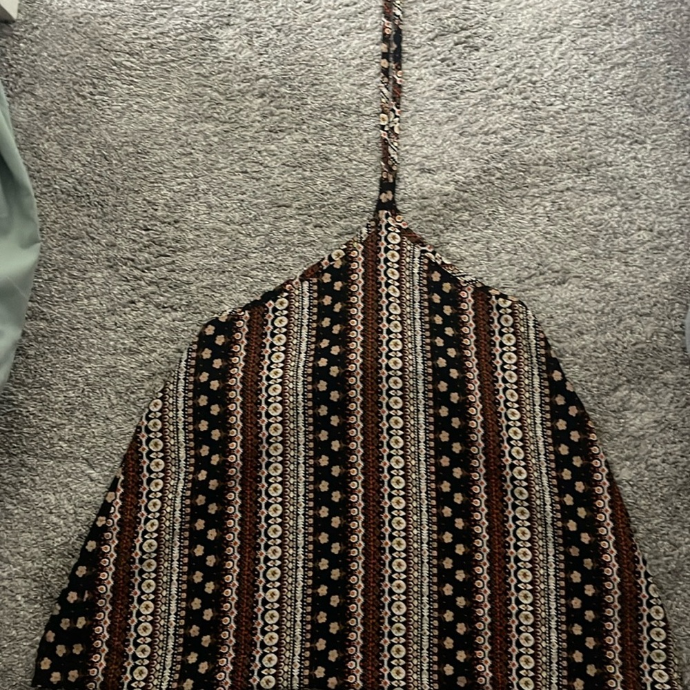 tribal print halter top